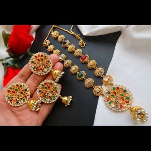 Mala set with matching earrings and ring